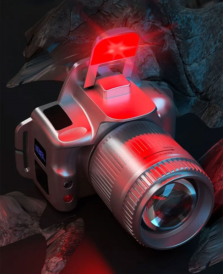 Zoomable LED Headlamp with 6 Modes & Motion Sensor